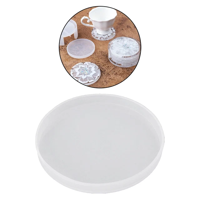 Platz Runde Coaster Silikon Form DIY Epoxy Harz Casting   Schmuck