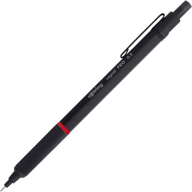 Rotring Rapid Pro Mechanical Pencil Blac Body size: 147mmx7mm / 0.... From Japan