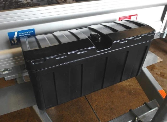 LXBXH 60x30x20cm EDELSTAHL DEICHSELBOX ANHÄNGER KISTE STAUBOX