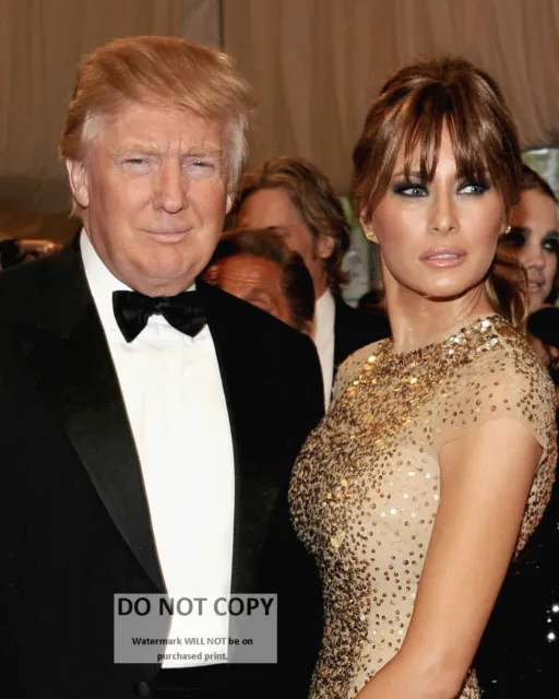 Donald And Melania Trump - 8X10 Photo (Op-958)