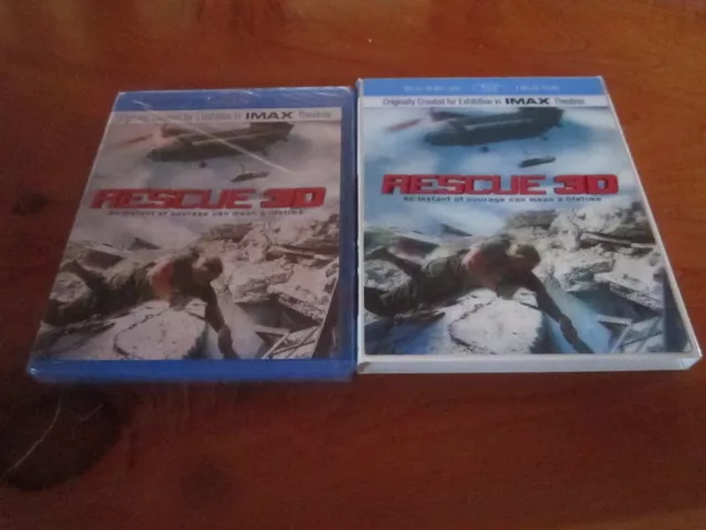 Dvd Blu-Ray 3D Rescue  New Sealed  Lenticular Cover  *** Great ***