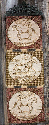 Landon ~ Horses Tapestry Wall Hanging Panel