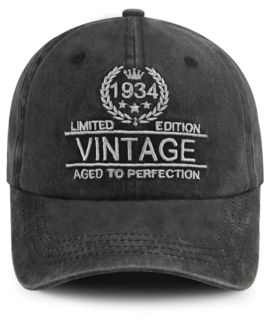 Funny Embroidered Birthday Baseball Cap For 31st, 41st, 51st, 61st, 71st, 81st, 91st Birthday - 1973 Vintage Design, Adjustable