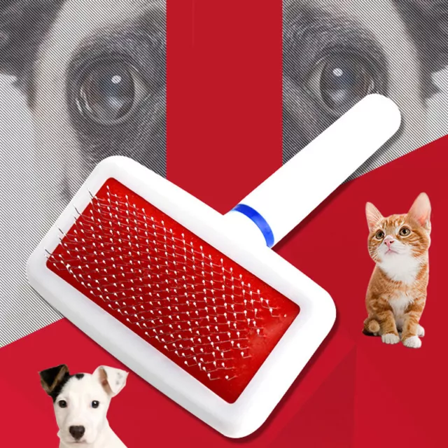 Cat Dog Kitten Puppy Pet Metal Flea Nit Comb Lice Hair Fur Grooming Brush