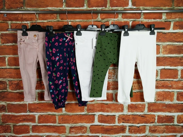 Baby Girls Bundle Age 12-18 Months Next Jeans Leggings Chino Plain Summer 86Cm