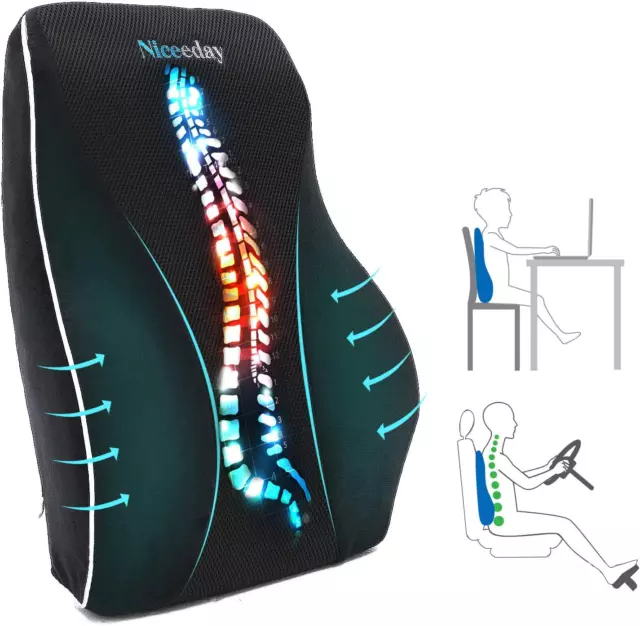 Lumbar Support Pillow for Office Chair Car Lumbar Pillow Lower Back Pain Relief