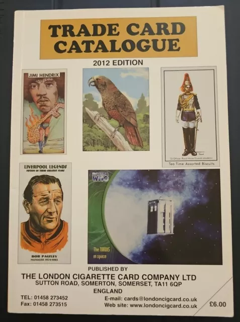 Trade Card Catalogue 2012 Edition London Cigarette Card Company