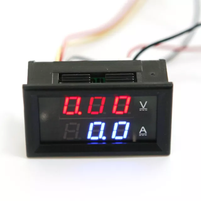 DC0-100V 10A Voltmeter Amperemeter LED Doppelt Digital Volt Amp Meter