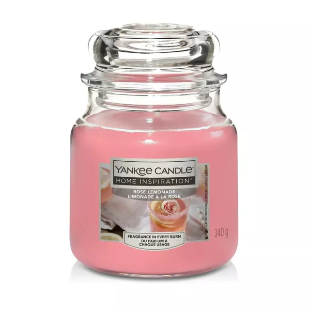 Yankee Candle Rose Limonade Maison Inspiration Pot Moyen 340g 341ml