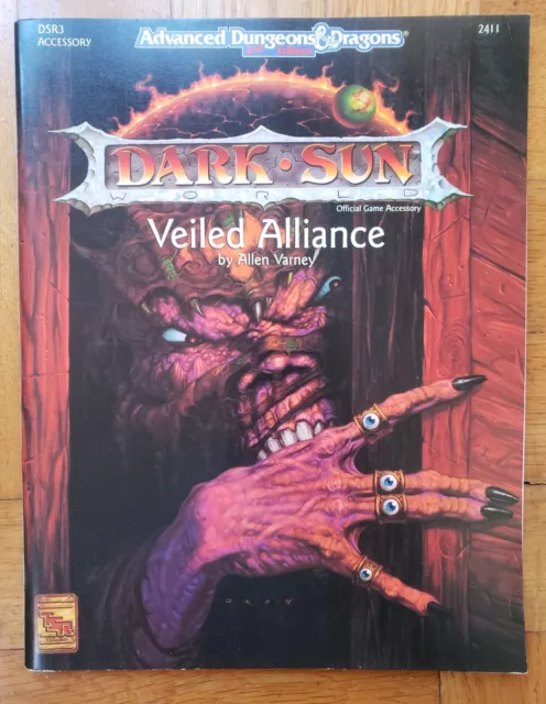 Dark Sun AD&D 2nd ed. - Veiled Alliance - accessory - TSR 2411