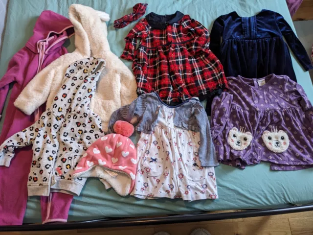 Girls Winter clothes bundle 12-18 months, JLewis, M&Co, M&S, PO,Lily&Dan, George