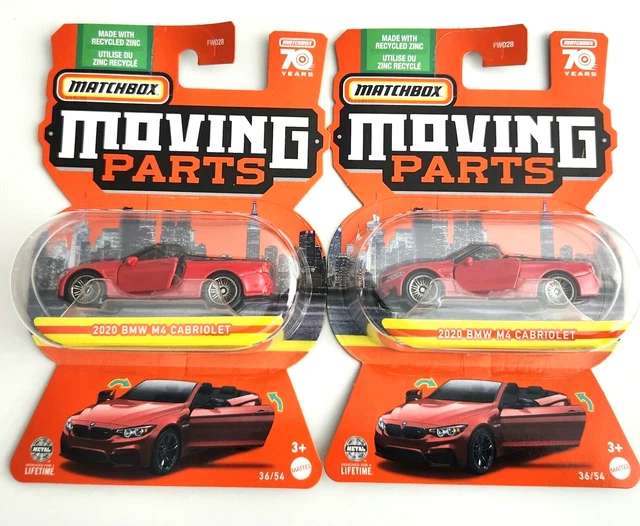 Matchbox 2020 BMW M4 Cabriolet Red #36 - 2023 Moving Parts -2pcs