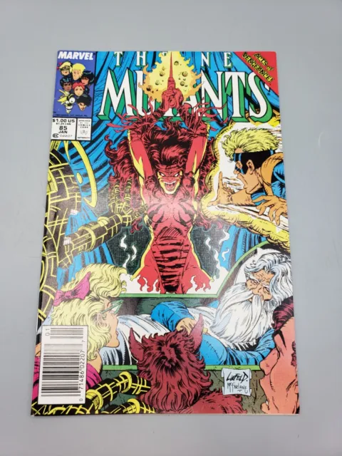 The New Mutants Vol 1 #85 January 1990 Illustrated Newsstand Marvel Comic Book