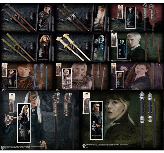 HARRY POTTER WAND Pen and Bookmark Set Official Noble Collection Gift
