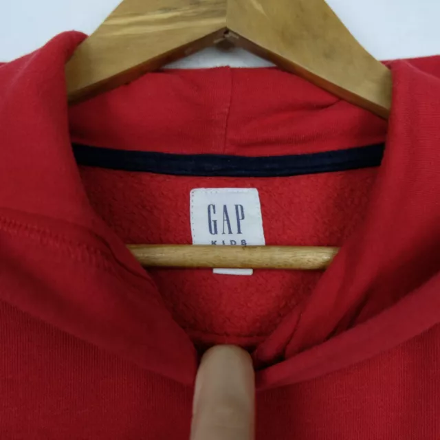 Felpa Gap Kids Bambino Taglia XXL Rosso Logo Comodo Casual Maniche Lunghe 3