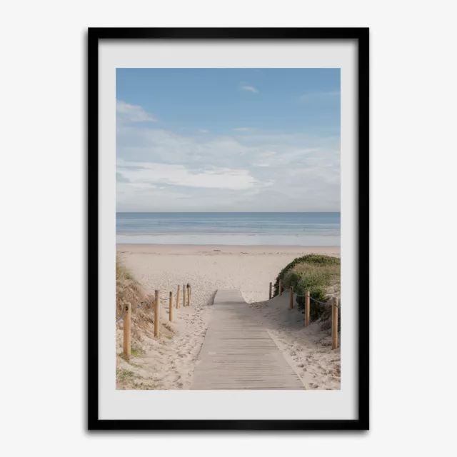 Photo MDF 50x70cm Cadre Le salon Décor Chemin sur la plage