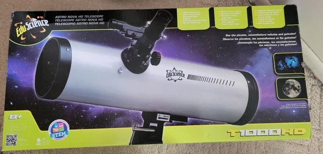 NEW EDU SCIENCE 3 in 1 Telescope Builder Ages 6 New in Box 10.46