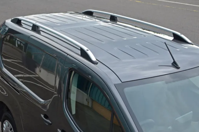Aluminum Side Roof Rails Bars for L2 Toyota Proace City (2019