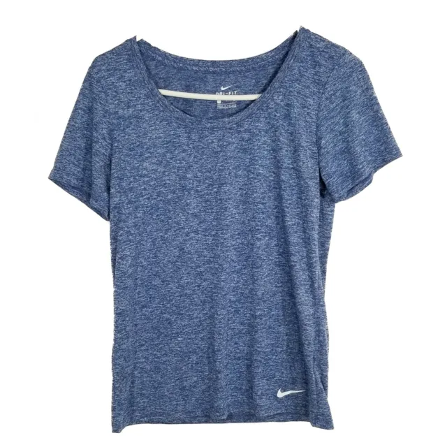 Nike Small Women's Blue Short Sleeve Dri-Fit Workout Shirt Wicking Exercise S