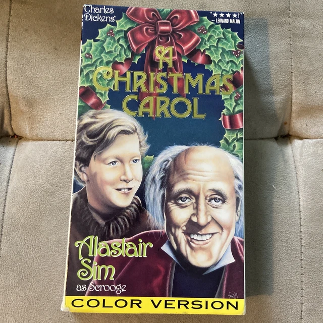 A CHRISTMAS CAROL VHS Movie 1994 Colorized Version from 1951 Vintage ...