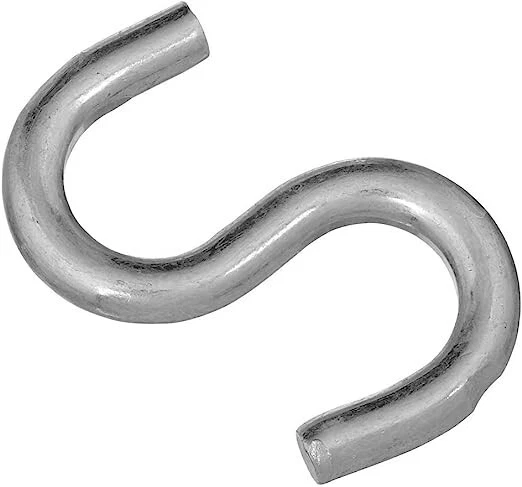 National Hardware  Open S-Hook Steel Zinc Plated Steel 2-1/2" N121-715 V2076