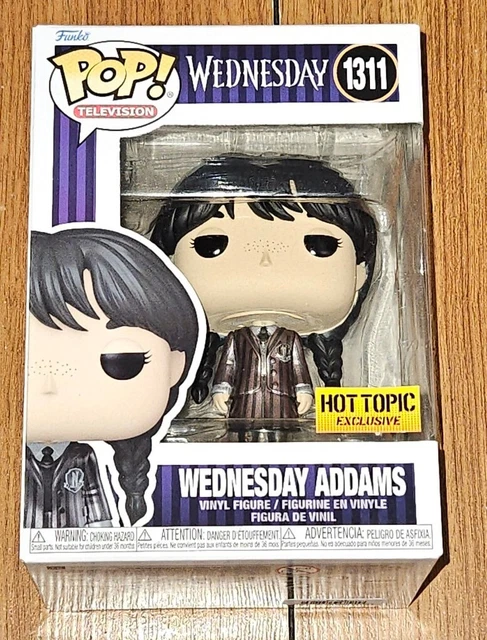 Funko Pop TV #1311 Wednesday Addams Family Netflix Metallic Hot Topic Exclusive