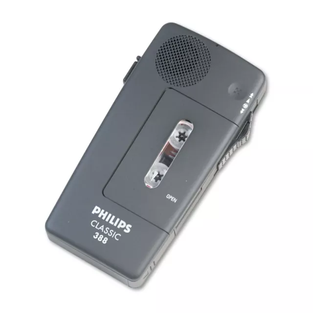 Philips Pocket Memo 388 Slide Switch Mini Cassette Dictation Recorder LFH038800B