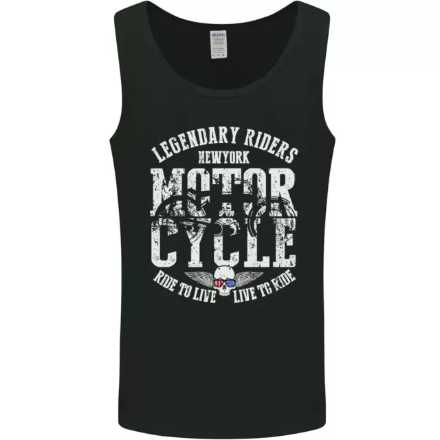 Legendary Motorcycle Riders Motorbike Biker Mens Vest Tank Top