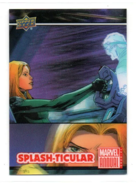 Marvel Annual 2020-21 (UD 2022) SPLASH-TICULAR Insert S7 CAPTAIN MARVEL #18 SP