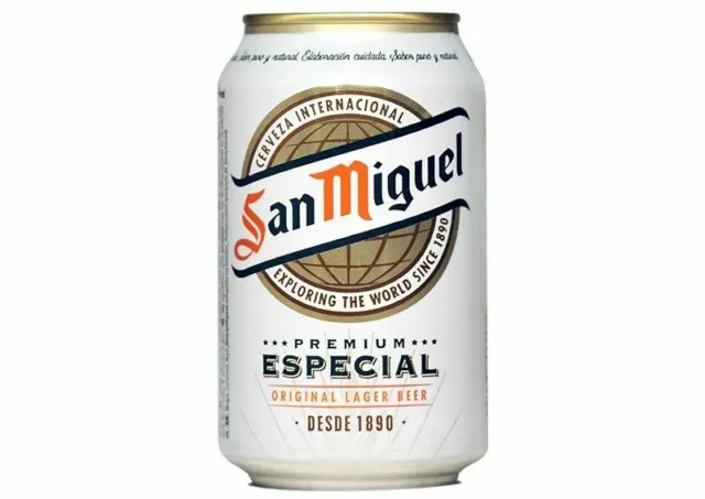 Cerveza San Miguel Especial Lata 330 ml - 24 unidades