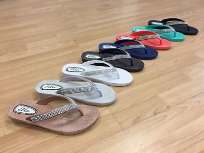 ella diamante flip flops