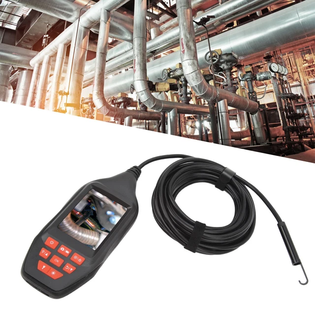 Endoscope Camera 3in LCD Display 1080P Inspection Camera Bending Borescope 10m