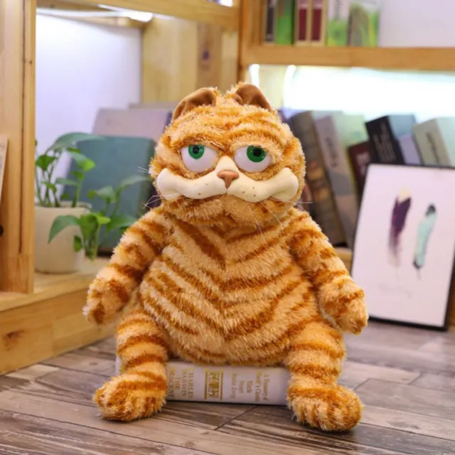 Plush Cartoon Garfield Toy Fat Cat Soft Stuffed Animal Teddy Doll Pillow 12/18'' 2