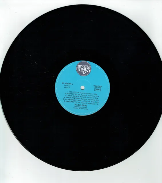 33T Pia COLOMBO Vinyle LP 12" LES BLES - LE CHE -MARIONNETTE Disques MEYS 528204 3