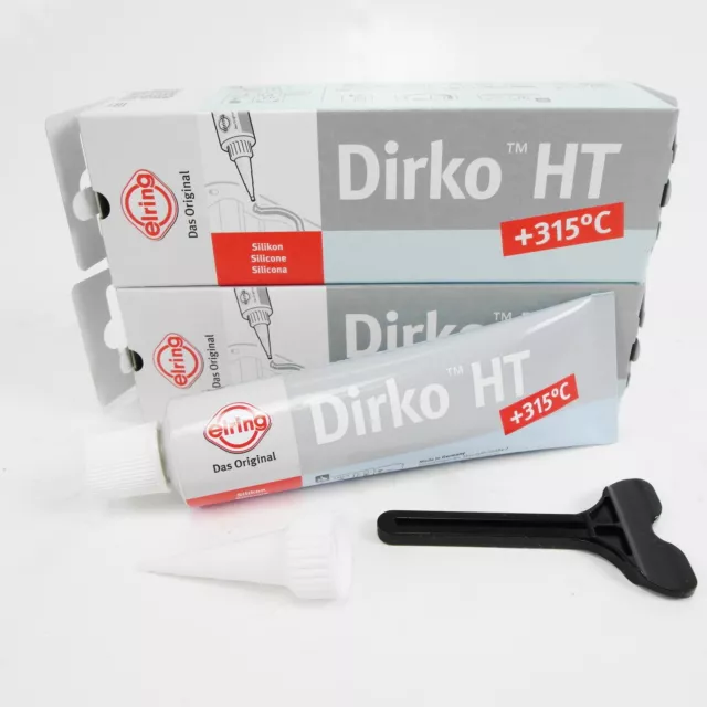 DIRKO HT GREY 70ml Durable Elastic Sealant ELRING To +315°C High