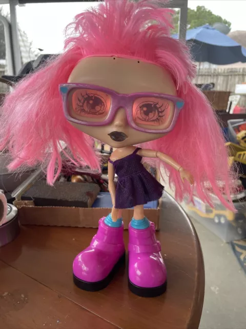 Chatsters Gabby Spin Master Talking Interactive Doll Pink Hair Redressed