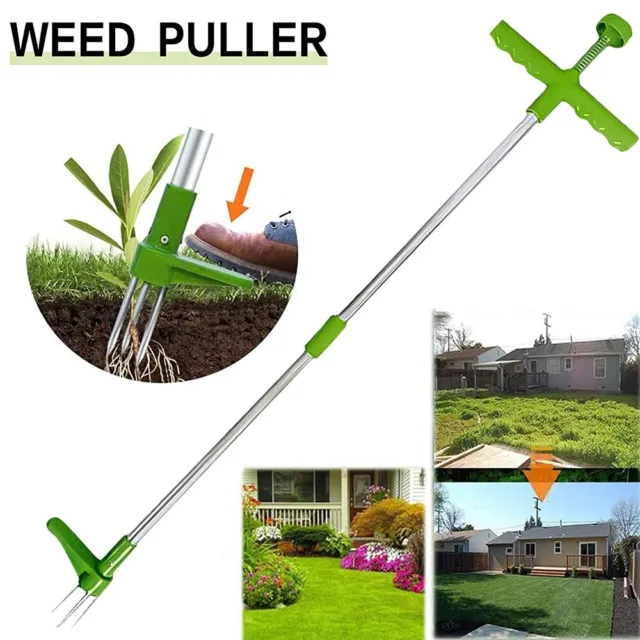 Weed Puller Weeder Twister Stand Up Garden Lawn Grass Root Killer Remover Tool..