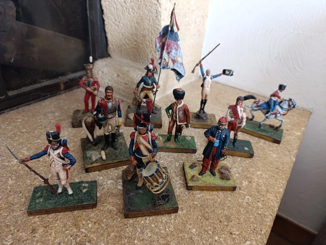 ensemble de 5 figurines Fusiliers-grenadiers (1809-1813