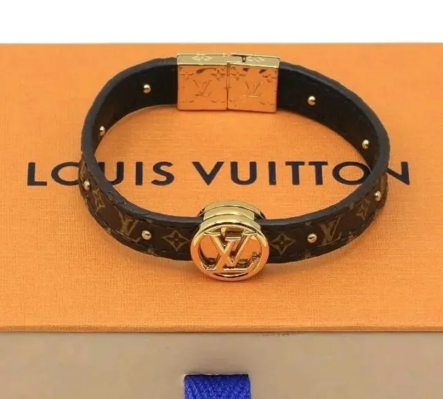 LOUIS VUITTON Monogram Canvas Bracelet Historic Mini M6407F w/Box Auth R2802