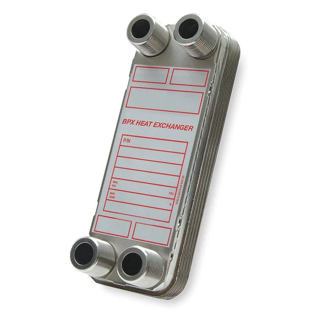 BELL & GOSSETT BP400-40-LCA Heat Exchanger,40 Plates,0.0076 Gal/Chnl