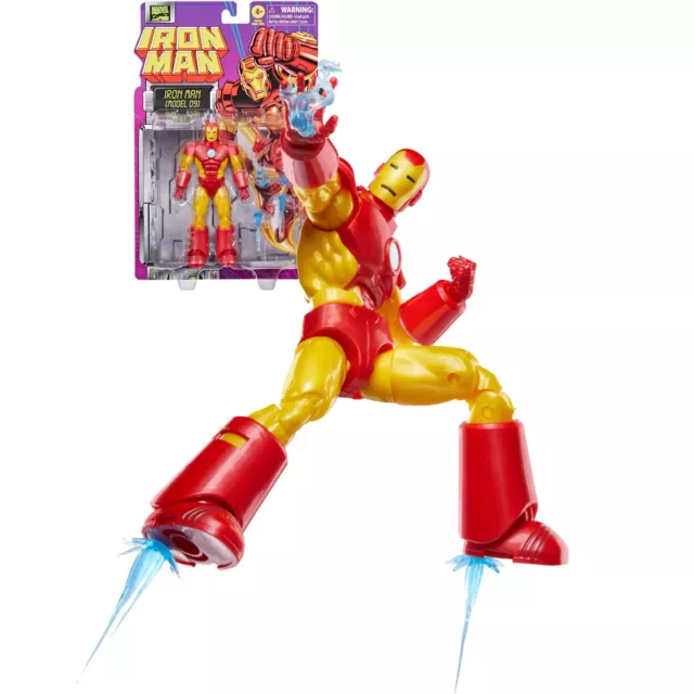 Marvel Legends Retro Cardback 6" Iron Man Model 09 240601