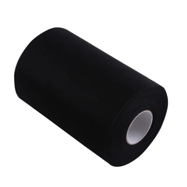 (Black)100Yards 15cm DIY Tulle Roll Spool For Wedding Decoration And Sewing Part