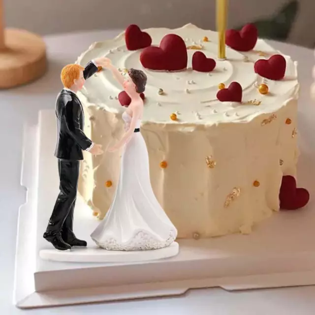 Gâteau de mariage poupées gâteau Topper mariée et marié poupées dessin ani