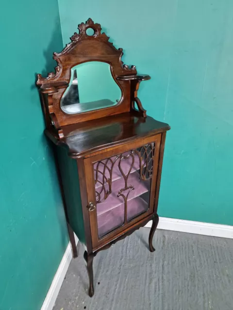 An Antique Victorian Mahogany Display Cabinet Cupboard ~Delivery Available~ 2