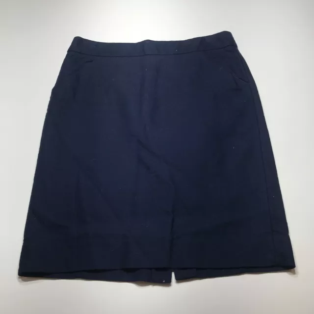 J. Crew Skirt Womens Size 10 The Pencil Navy Blue Pencil High-Rise Career Casual