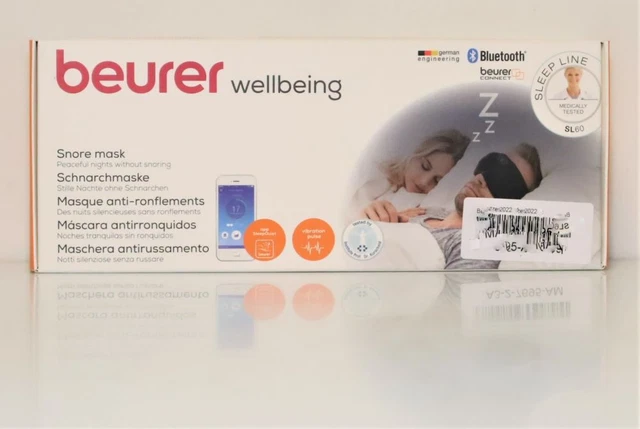Beurer Eléctrico Schnarchmaske SL 60 , Suave Schnarchtherapie Negro