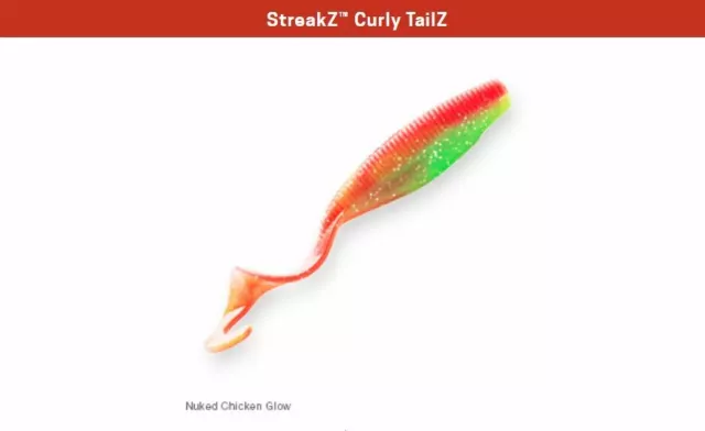Z-MAN STREAKZ CURLY TailZ 4 inch Soft Plastic Grub 5 pack Zman Bass Fishing  Lure $8.28 - PicClick