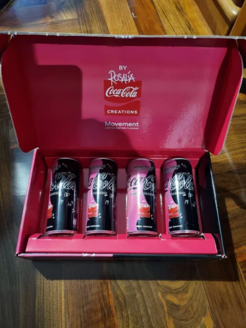 Coca Cola Movement Rosalia box set edizione limitata set 4 lattine piene