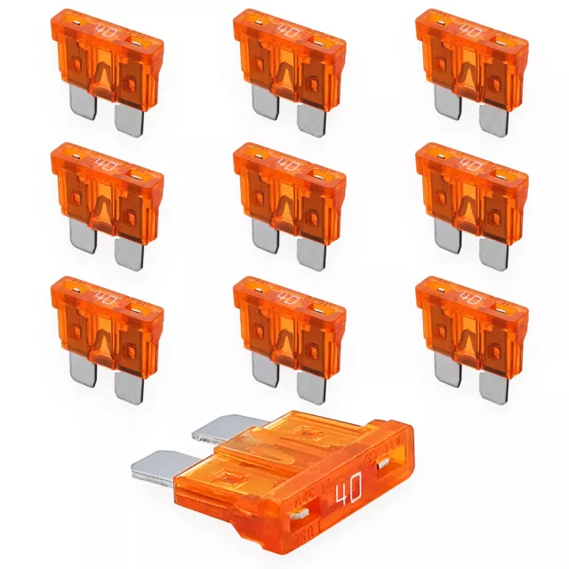 40A Autosicherung Flachsicherung KFZ | 1x bis 20x | ATO Sicherung 19mm | Orange