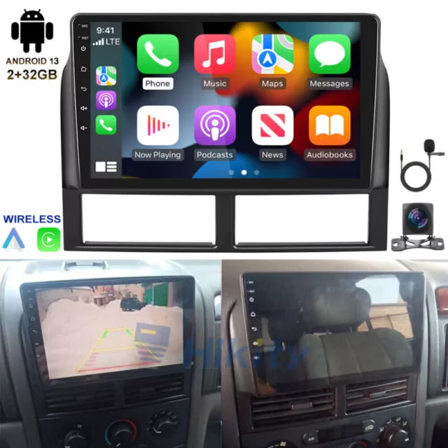 9" 32GB Android 13 Carplay Autoradio GPS Navi WiFi für Jeep Grand Cherokee WJ/WG